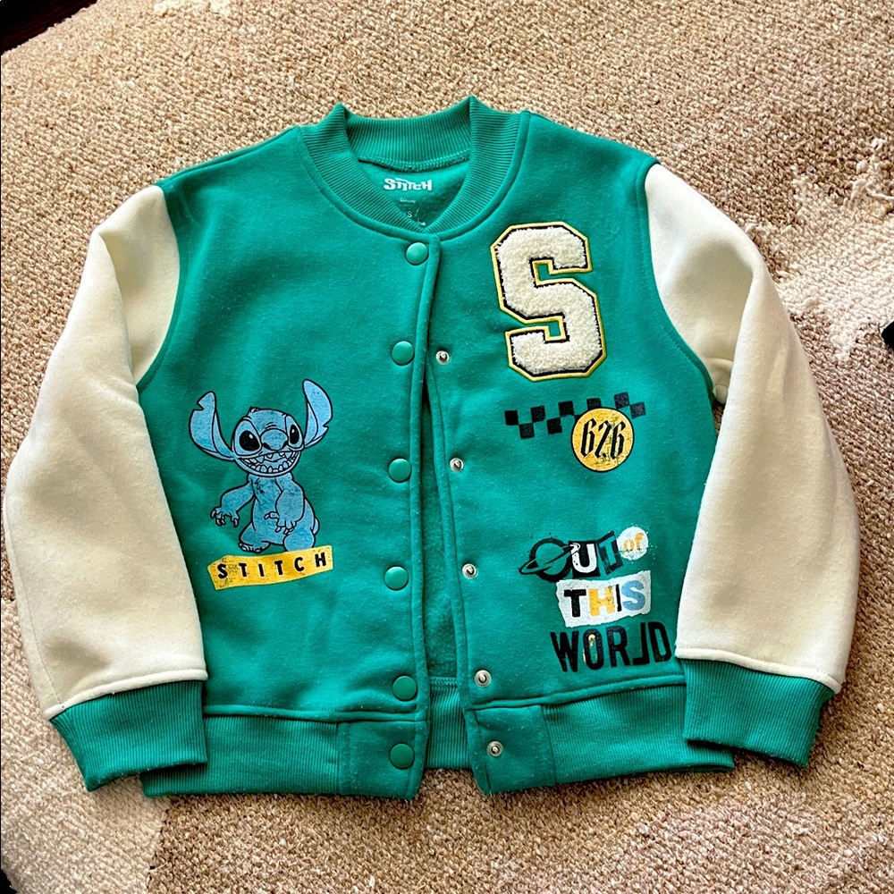 Disney Stitch Varsity Jacket - kids size XS